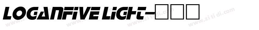 LoganFive Light字体转换